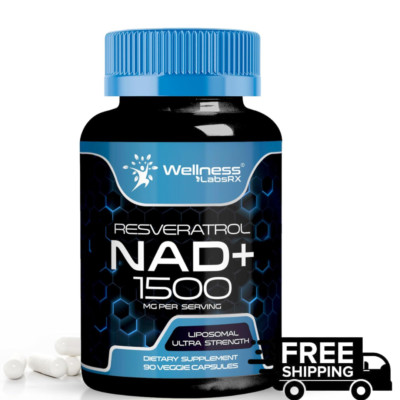 NAD Supplement, 1500Mg - Liposomal NAD+ Supplement with Resveratrol, Nad plus Bo