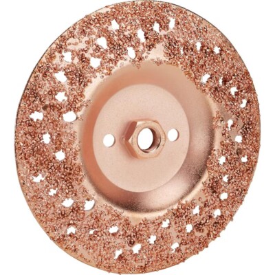 Carbide Tire Grinding Disc 7in Dia Grinders Aggressive Grit 5/8in-11 Thread Nut