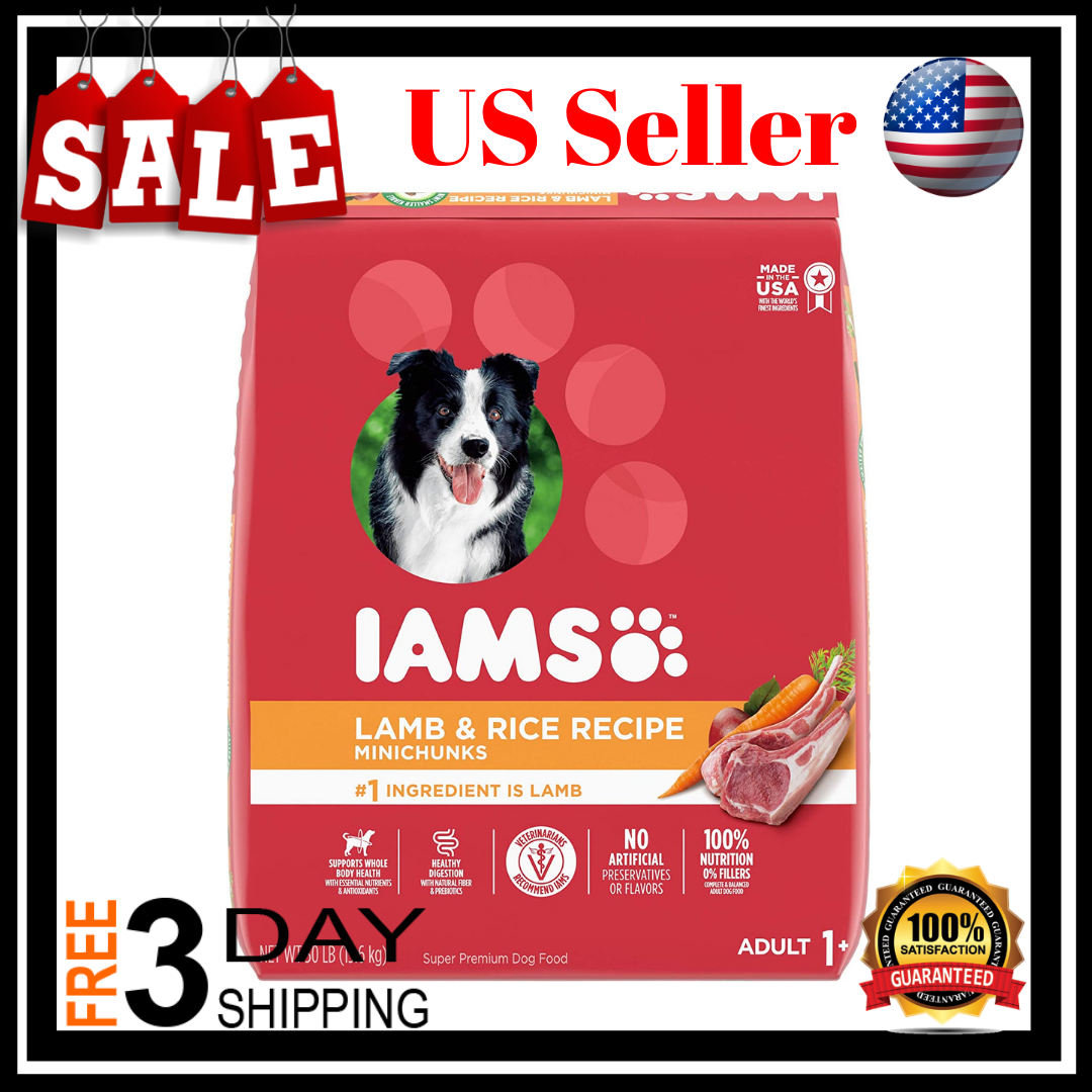 IAMS Adult Minichunks Dry Dog Food Lamb ...