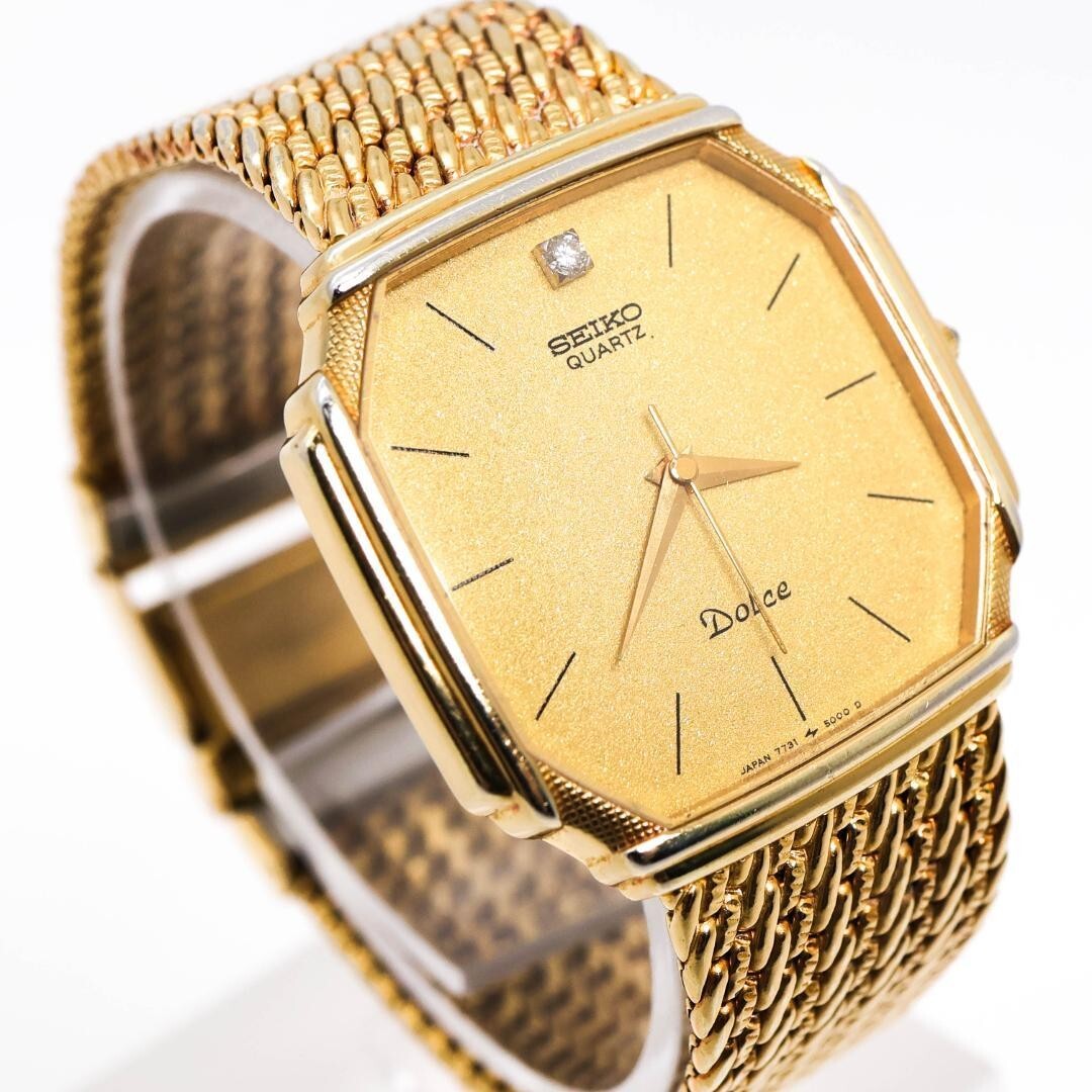 時計 SEIKO DOLCE 14k ST.STEEL 7731-5010 時計 SEIKO DOLCE 14k ST.STEEL 7731-5010 Exc+4] 1985 Vintage