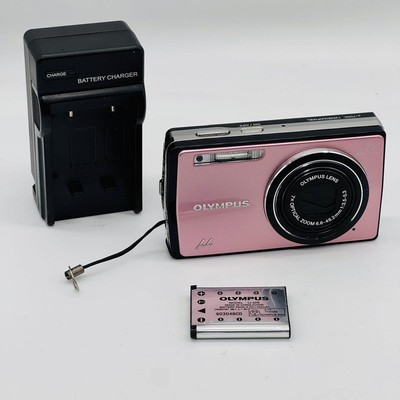 OLYMPUS μ-7000 ピンク Olympus μ 7000 Pink Digital Camera 7x Zoom Compact with