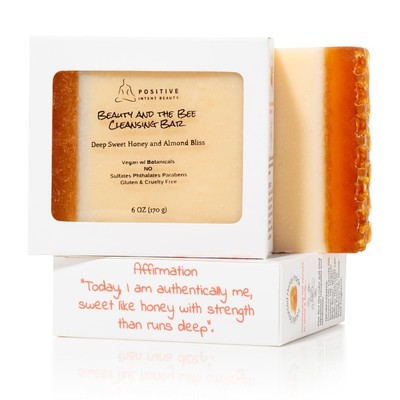 Positive Intent Beauty, Beauty and the Bee Yoni Affirmation Soap Natural Clarify