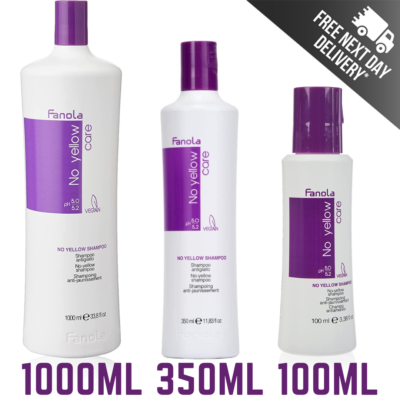 Fanola No Yellow Shampoo Purple Shampoo Toner For Blond Hair 100ml 350ml 1000ml