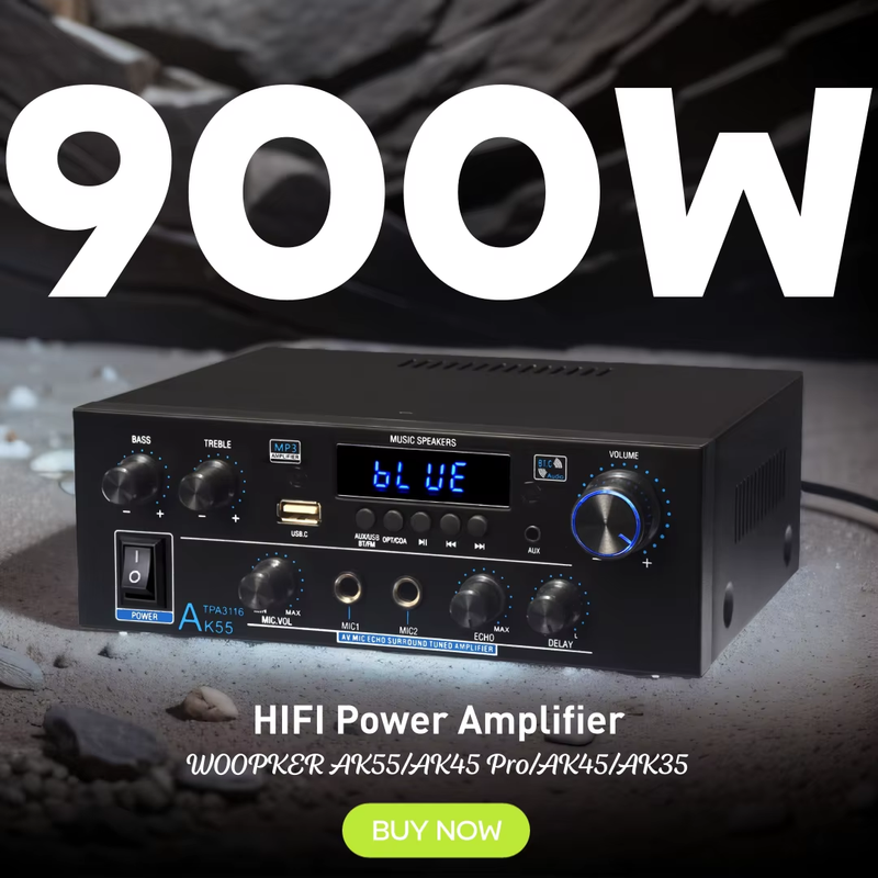 AK35/AK45/AK45 Pro/AK55 Digital Amplifier Bluetooth Sound Amplifier 2 Channel HI