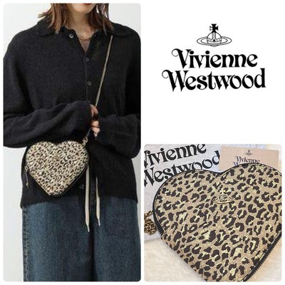 国内発送◆Vivienne Leopard Heart Crossbody ハート バッグ Vivienne Westwood Women Leopard Heart Crossbody Bag Limited