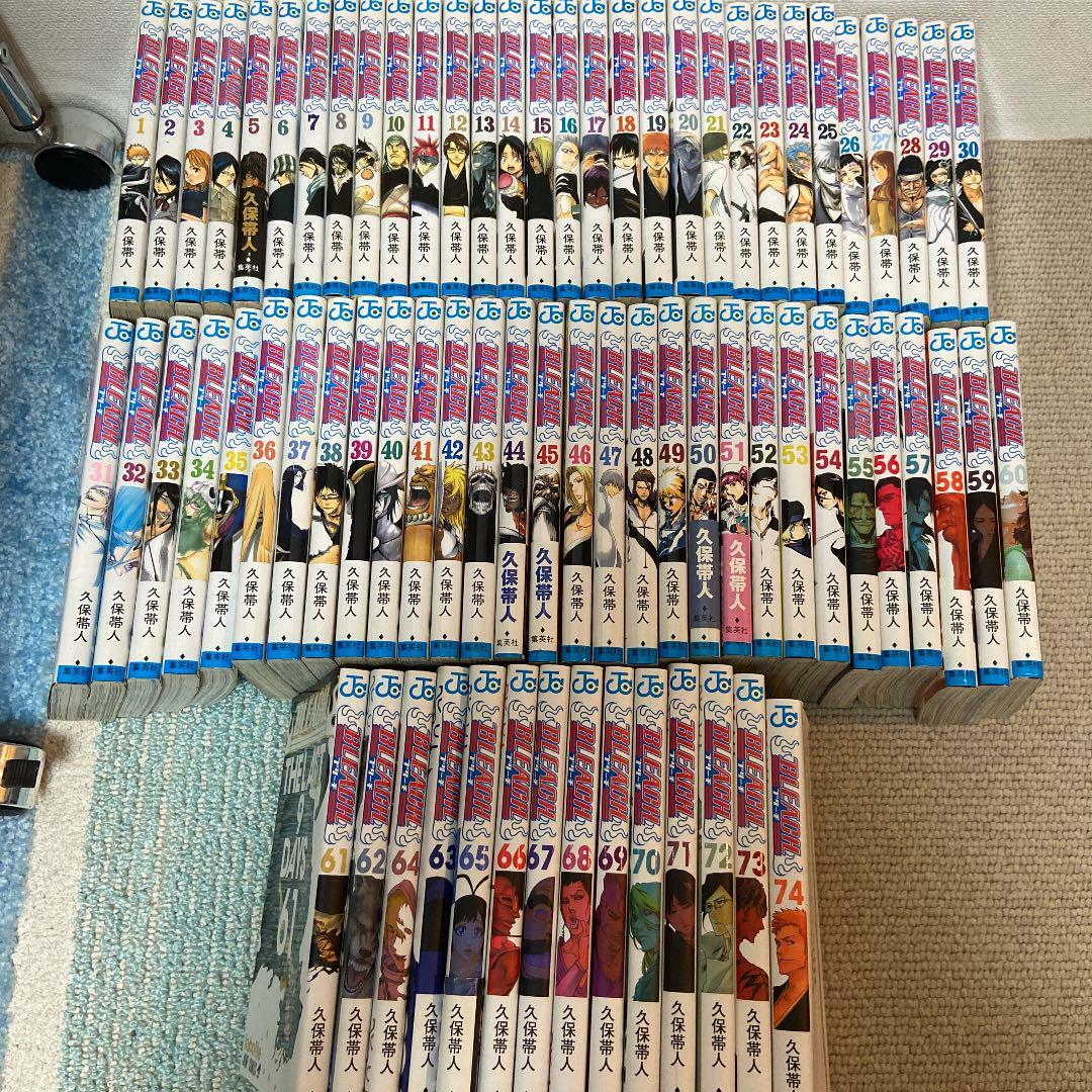 BLEACH漫画1~52巻 マグカップ付き ブリーチ 何巻まで BLEACH漫画1~52巻 マグカップ付き ブリーチ 54巻