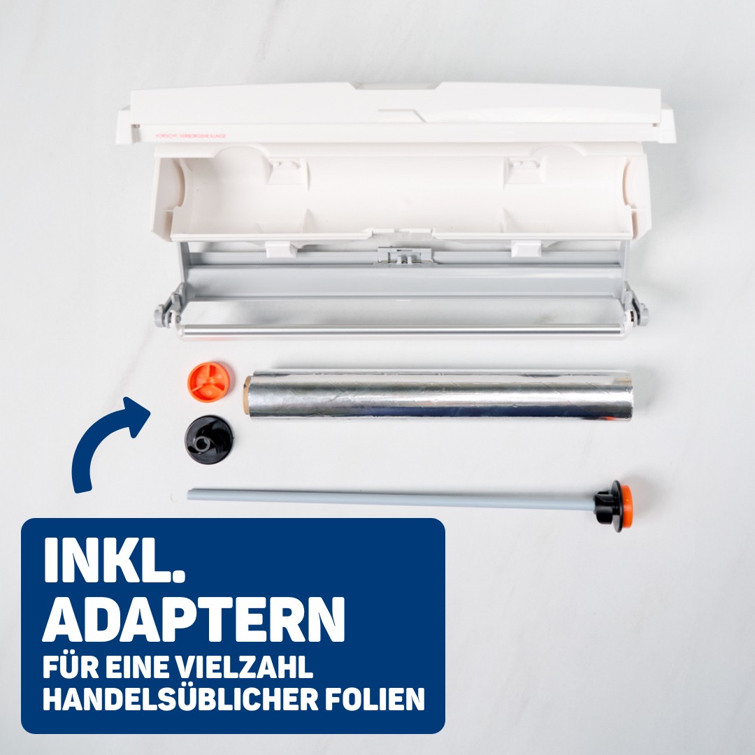 Toppits Folienspender Folienabroller Folienschneider Alufolie Frischhaltefolie - Bild 5 von 10