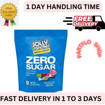 JOLLY RANCHER Zero Sugar Assorted Fruit Flavored Hard Candy 6.1 oz Pouch