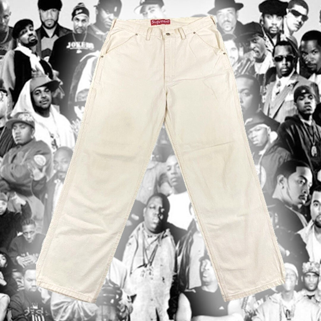 Supreme ブラック チノパン　34サイズ Supreme シュプリーム 18SS Pin Up Chino Pant ピンナップ チノ