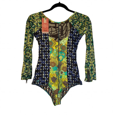 Maaji Reversible One Piece Swimsuit Women's Size L NEW 2015 Royal Riders Floral