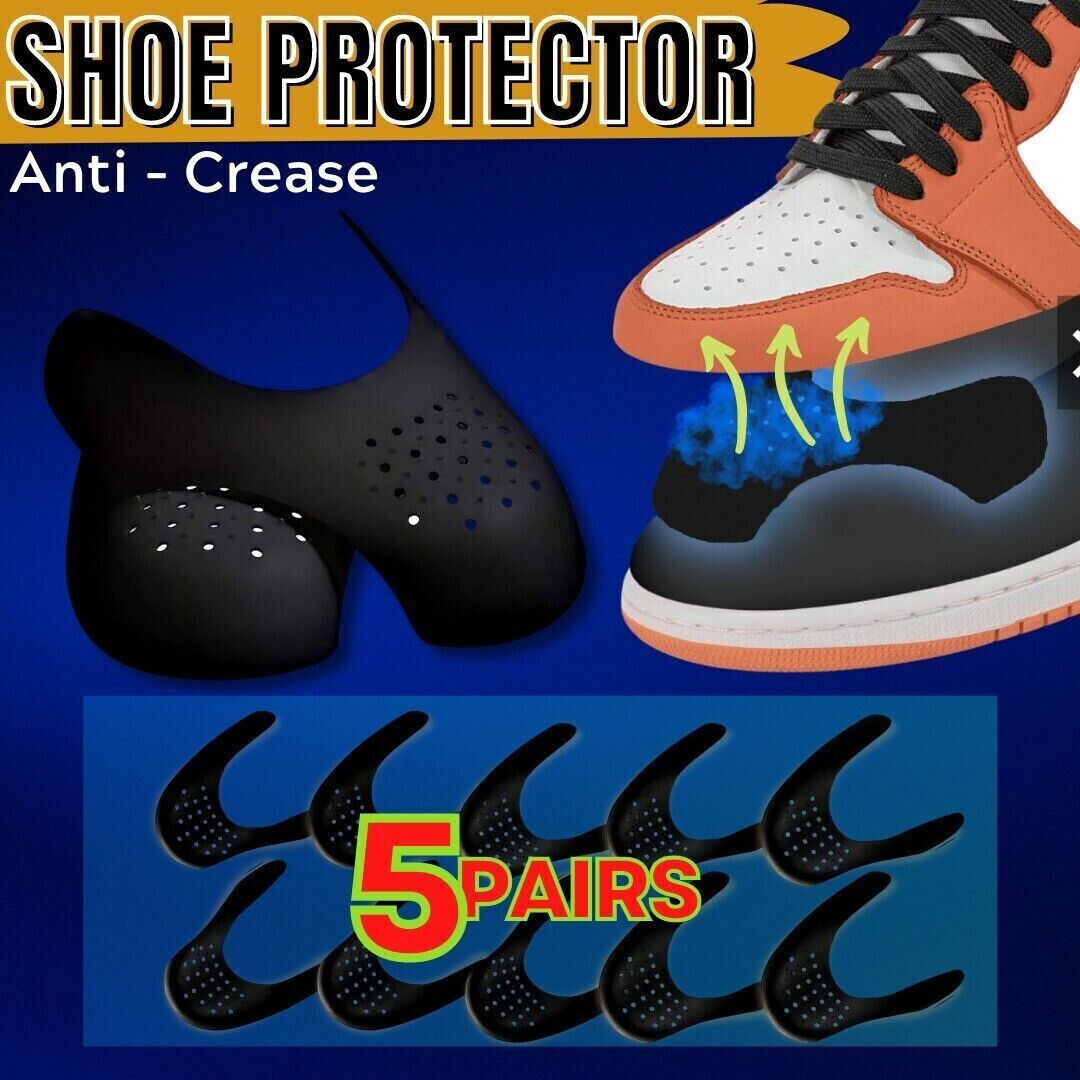 5 Pairs Anti Crease Shoe Protector Anti-Wrinkle Toe Cover Cap Sneaker Guards USA