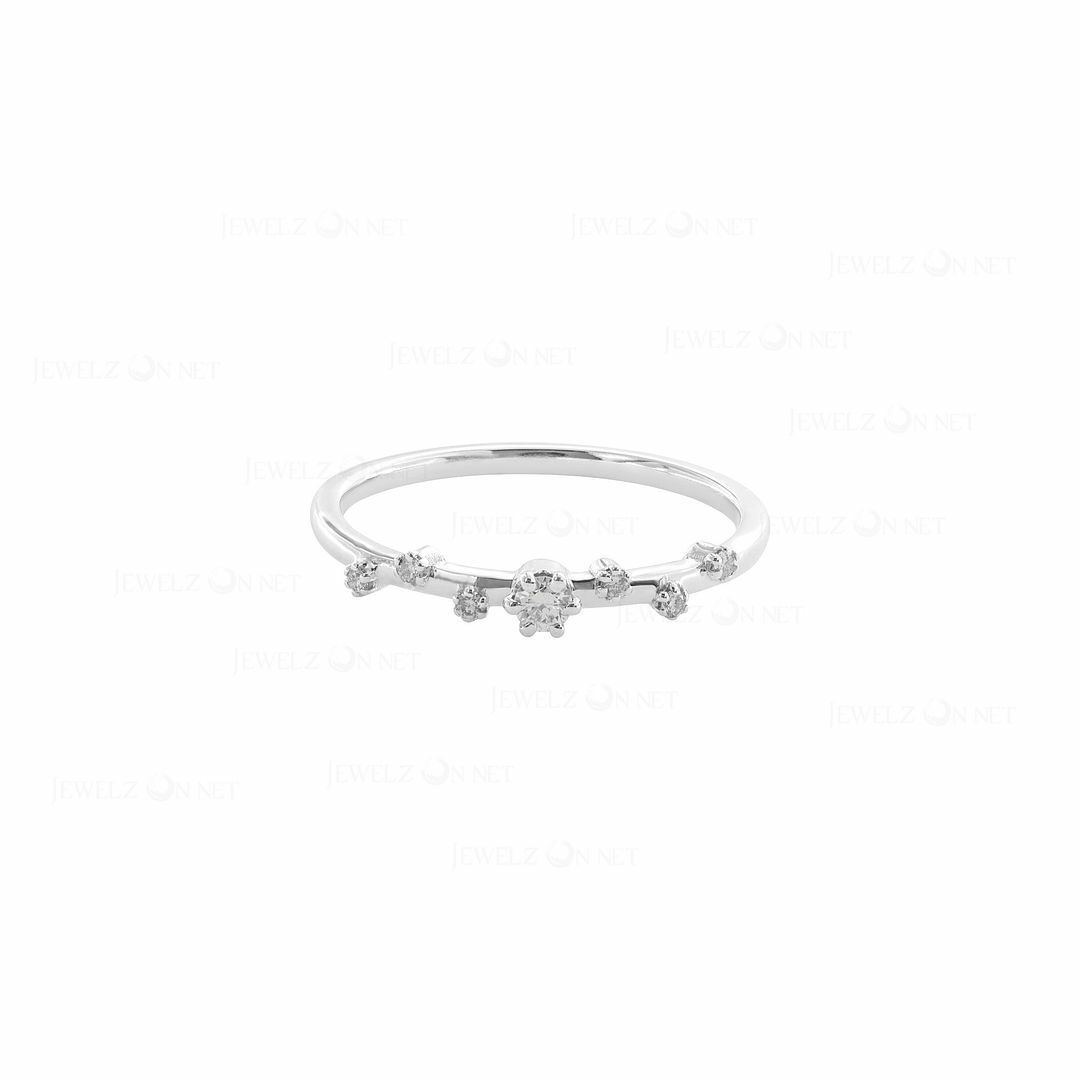 Pre-owned J.o.n 14k Gold Genuine Diamond Engagement Ring Band Size-3-8 Us Fine Jewelry In White