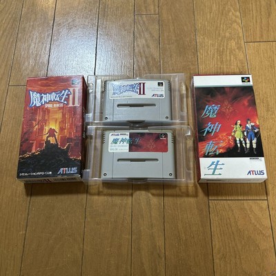 Super Famicom Majin Tensei & Majin Tensei II Game Set (Untested, Boxed)