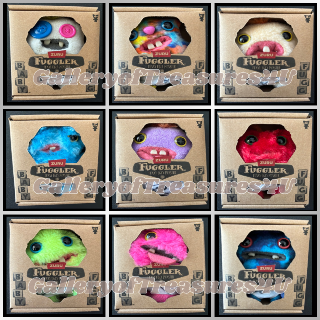 Baby Fugg Fuggler Mini Funny Ugly Monster Plush 4" Series of 9 - U Choose