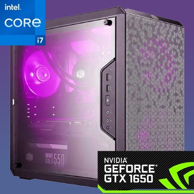 Gaming PC Desktop Intel i7 NVIDIA GTX 1650 16GB RAM 1 TB HDD 256 GB SSD HIGH END
