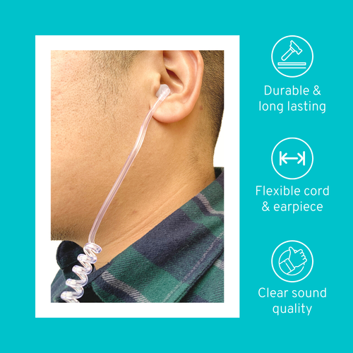 Refuelergy 3.5mm Receiver/Listen ONLY Headset Earpiece 2 Way Radio(62/42 inch)