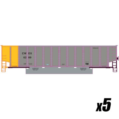 Athearn ATH25035 Bethgon Coalporter w/ Load CWEX #1 (5) Freight Car N Scale