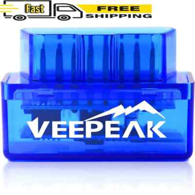 Veepeak Mini Bluetooth OBD2 Scanner OBD II Car Diagnostic Scan Tool for Andro...