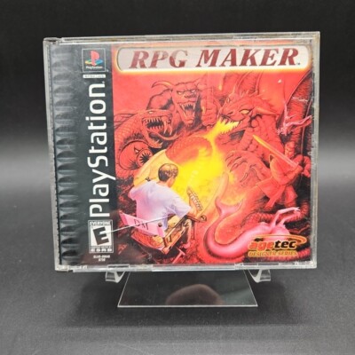 RPG Maker (Sony PlayStation 1, 2000) PS1 Both Manuals CIB