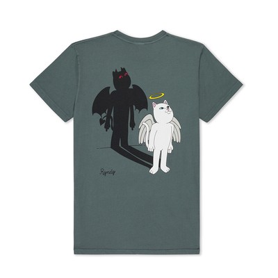 Футболка RIPNDIP Shadow Friend с короткими рукавами (темно-серый)