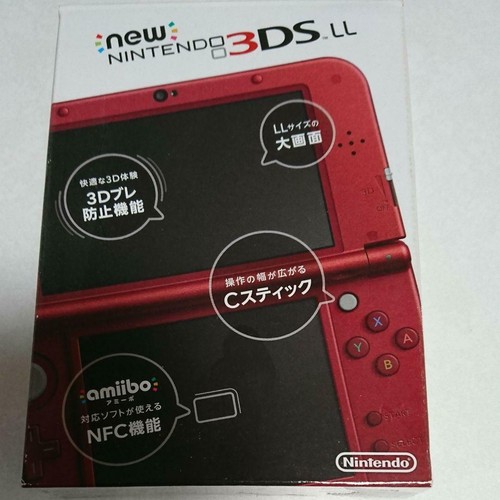 Nintendo New Nintendo 3DS LL metallic red body box from