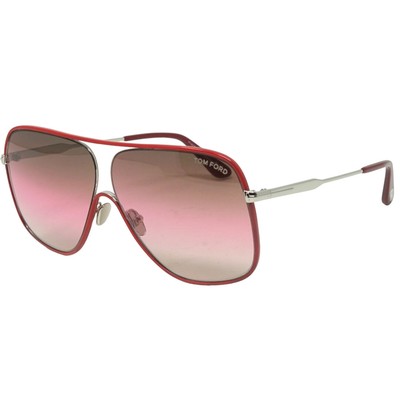 Pre-owned Tom Ford Ft0841 16f Brady Silver Sunglasses