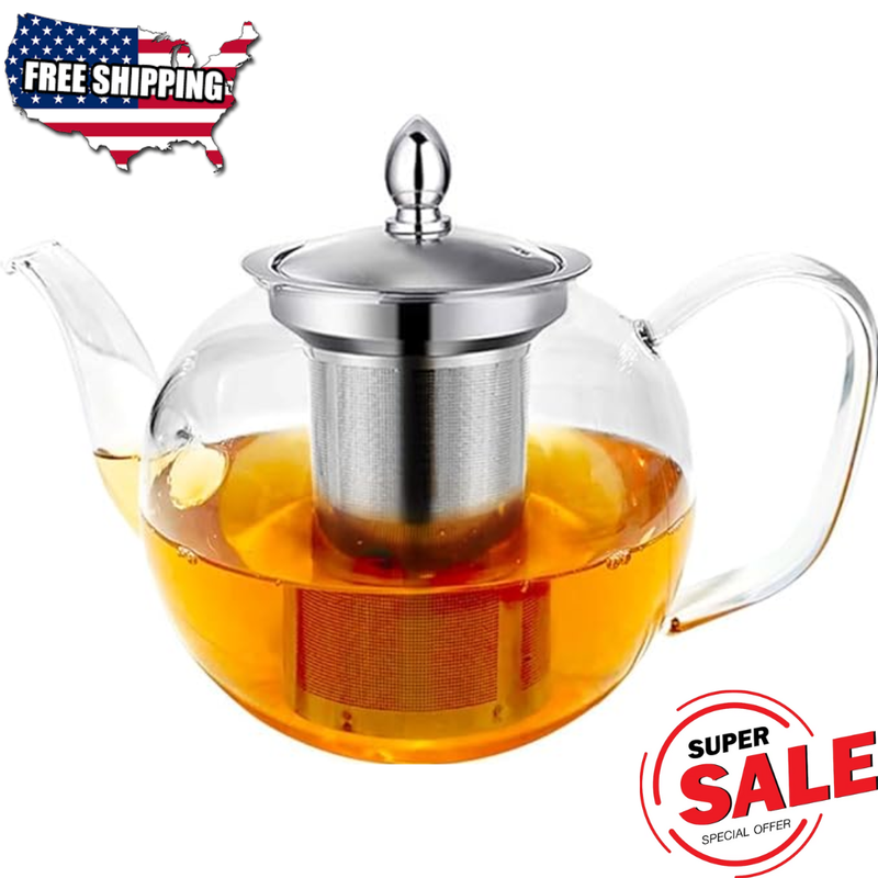 Pot With Removable Infuser, Stovetop Safe, Tea Kettle Tea Po