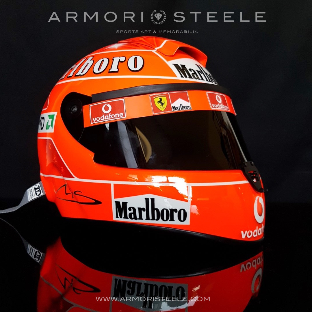 MICHAEL SCHUMACHER 2004 SIGNED Autographed Helmet SIGNATURE DIRECT ON HELMET