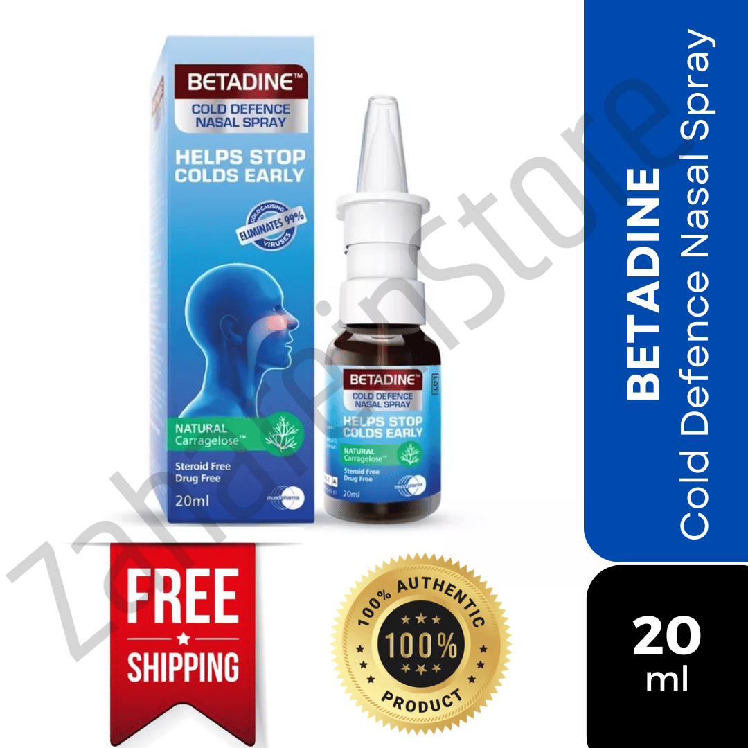 BETADINE Adult Cold Defence Nasal Spray 20ml Helps Stop Colds Early FREE SHIP