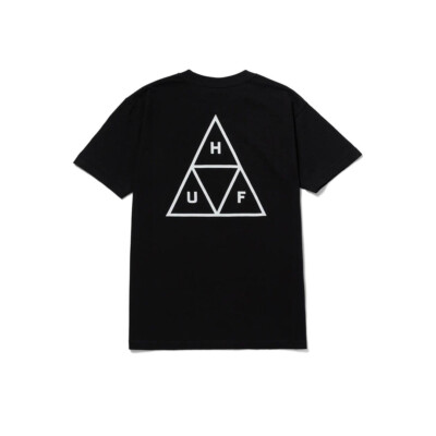 

Футболка с короткими рукавами HUF Worldwide Set Triple Triangle (черная) с рисунком, Черный