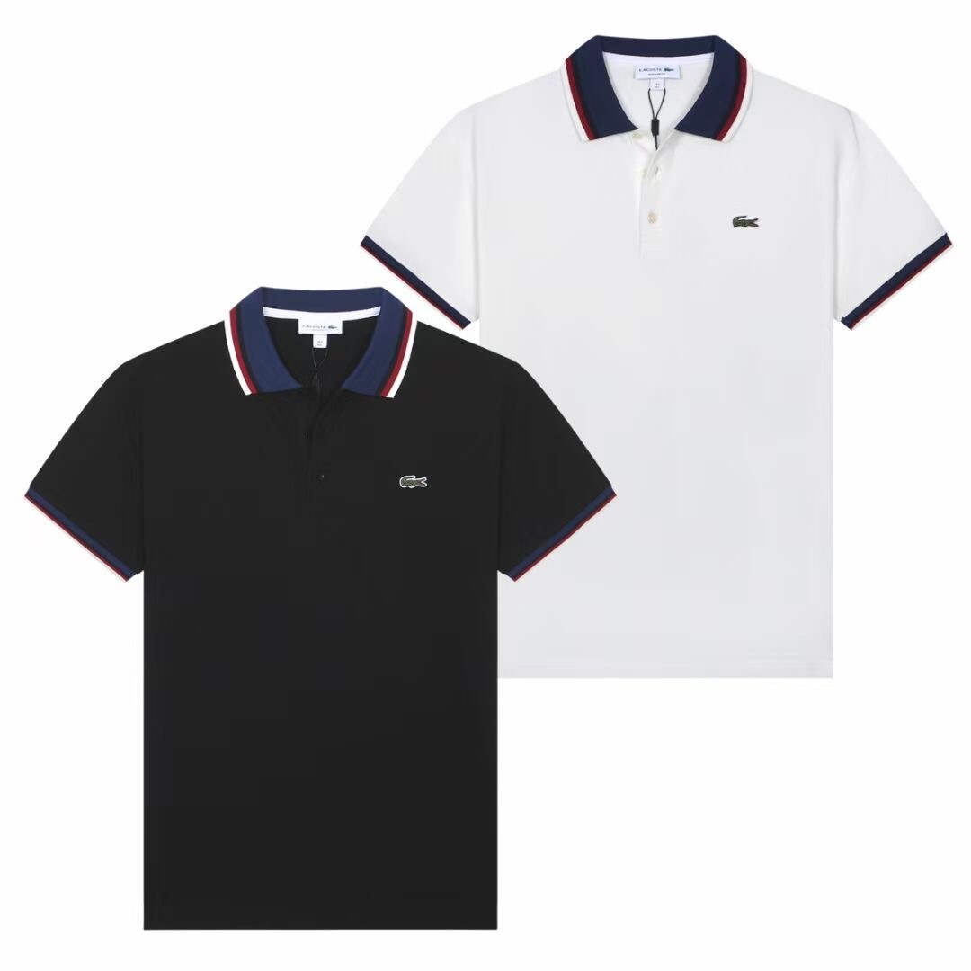 black lacoste polo shirts