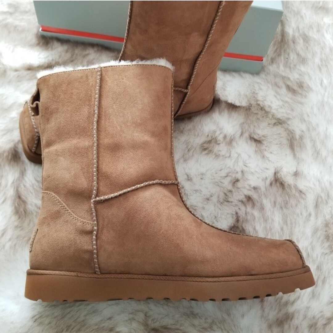 Pre-owned Ugg X Eckhaus Latta Men's Square Toe Shearling Boots Brown Select Size Msrp $525