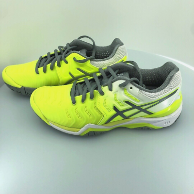 Asics Gel Resolution 7 Women s Safety Yellow Stone Grey Size 7 Athletic Shoes
