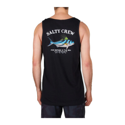 Salty Crew ''Rooster'' Tank Top (Black) Graphic Sleeveless Tee