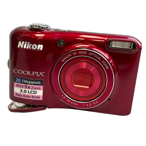 Nikon Coolpix L28 20.1 Megapixel Digital Compact Camera Red