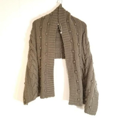 Jill Stuart Muffler - Khaki Wool