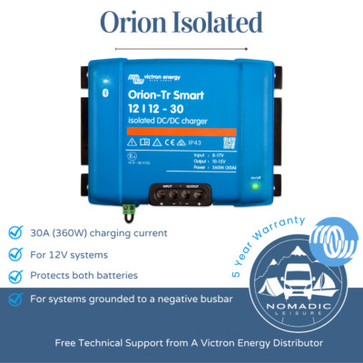 Victron Orion-Tr Smart 12/12-30A (360W) Isolated DC-DC charger