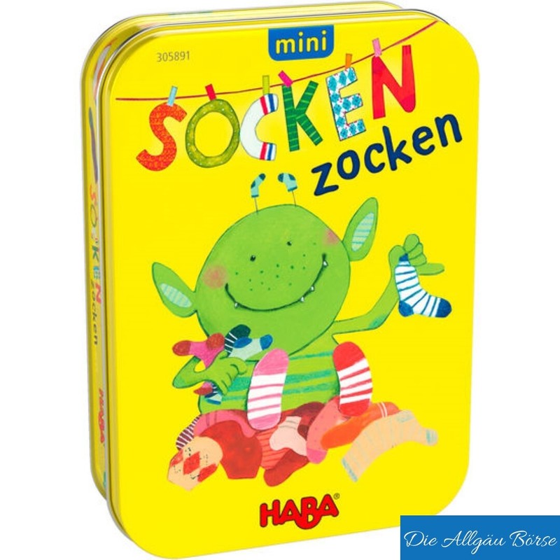 Haba 305891 Socken Zocken Mini 4 Jahre Mitnehmspiel Suchspiel Neu Ovp