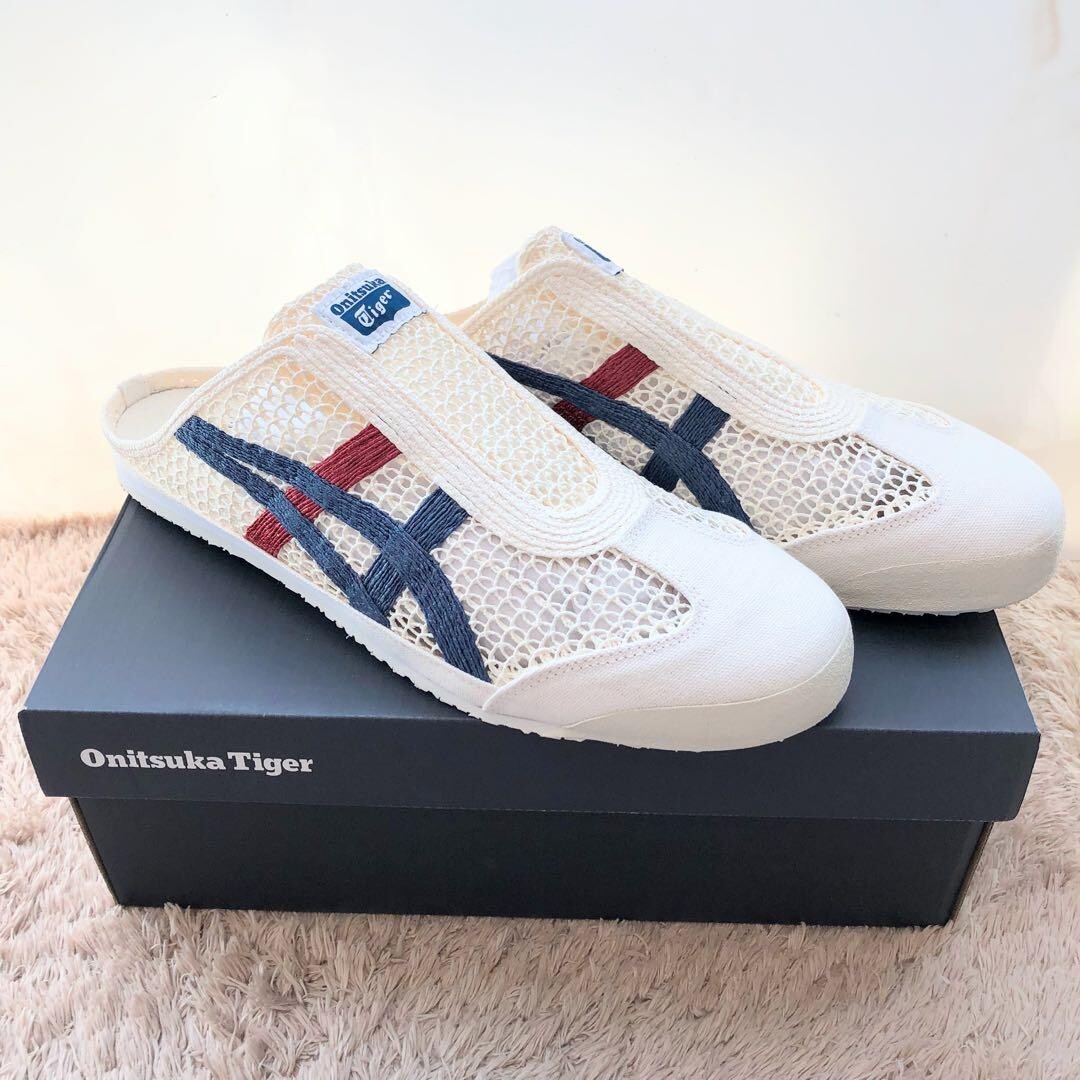 靴 Hana Onitsuka Tiger MEXICO 66 SABOT Onitsuka Tiger Mexico 66 Sabot 'Oatmeal Habanero' - POIZON