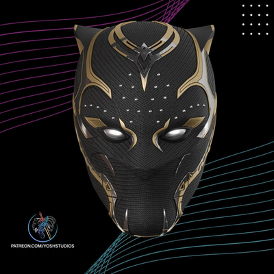 Shuri Black Panther Mask (Wakanda Forever) — 3D Printed RAW DIY Cosplay Mask Kit