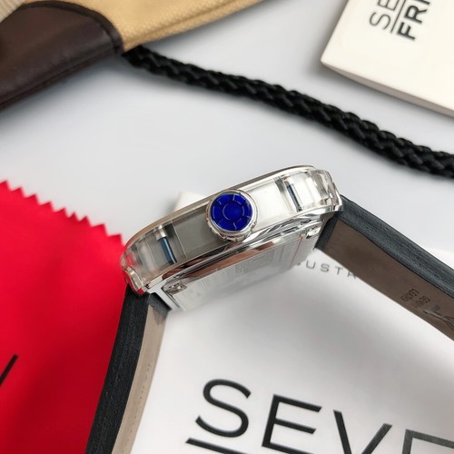 Pre-owned Sevenfriday P-series Grey Skeleton Dial Automatic Ps1/01 Sf-ps1-01 Men's Watch