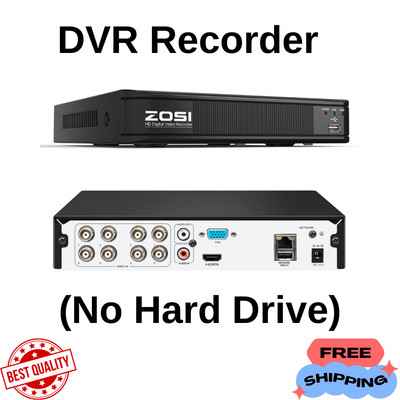 3k Security Camera System Zosi .265 5mp Human Vehicle Home Lite 8ch Nvr Poe Ip