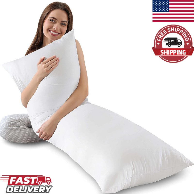 S For Adults - Long Body Pillow Insert For Sleeping - Soft L