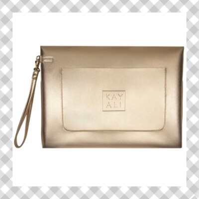 KAYALI Laptop Pouch   Rose Gold   Vegan Leather   Huda Beauty   NWT   