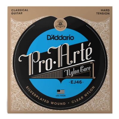 D Addario Pro Arte Hard Tension Nylon Classical Bass Guitar 6 Strings Set