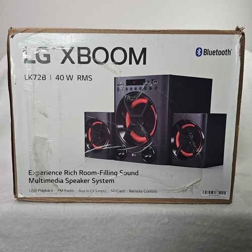 LG LK72B XBOOM オーディオシステム 合計出力電力40W スピーカー LG LK72B XBOOM オーディオシステム 合計出力電力40W スピーカー