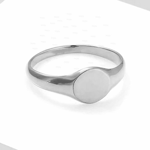 Pre-owned Irisha Designs 14k Solid Gold Royal Signet Personalized Engraving Ring Fine Jewelry