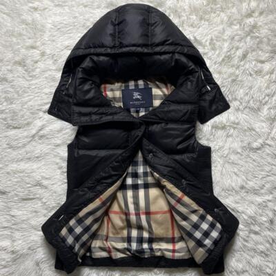 BURBERRY BLACK LABEL　ナイロンベストＬノバチェック　ブラウン BURBERRY BLACK LABEL ナイロンベストLノバチェック ブラウン