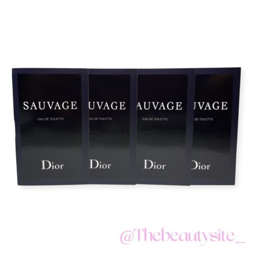 Dior Sauvage Sample-Vials for Men, 0.03 oz EDT – 4 PCS NEW