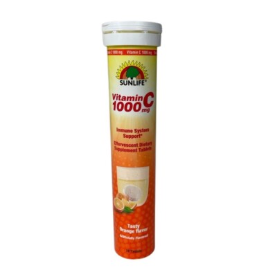 Sunlife Vitamin C 1000mg Immune System Support, 20 Tabs 12/2023 READ Description